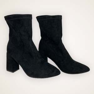 Women’s 36 Black Suede Ankle Booties